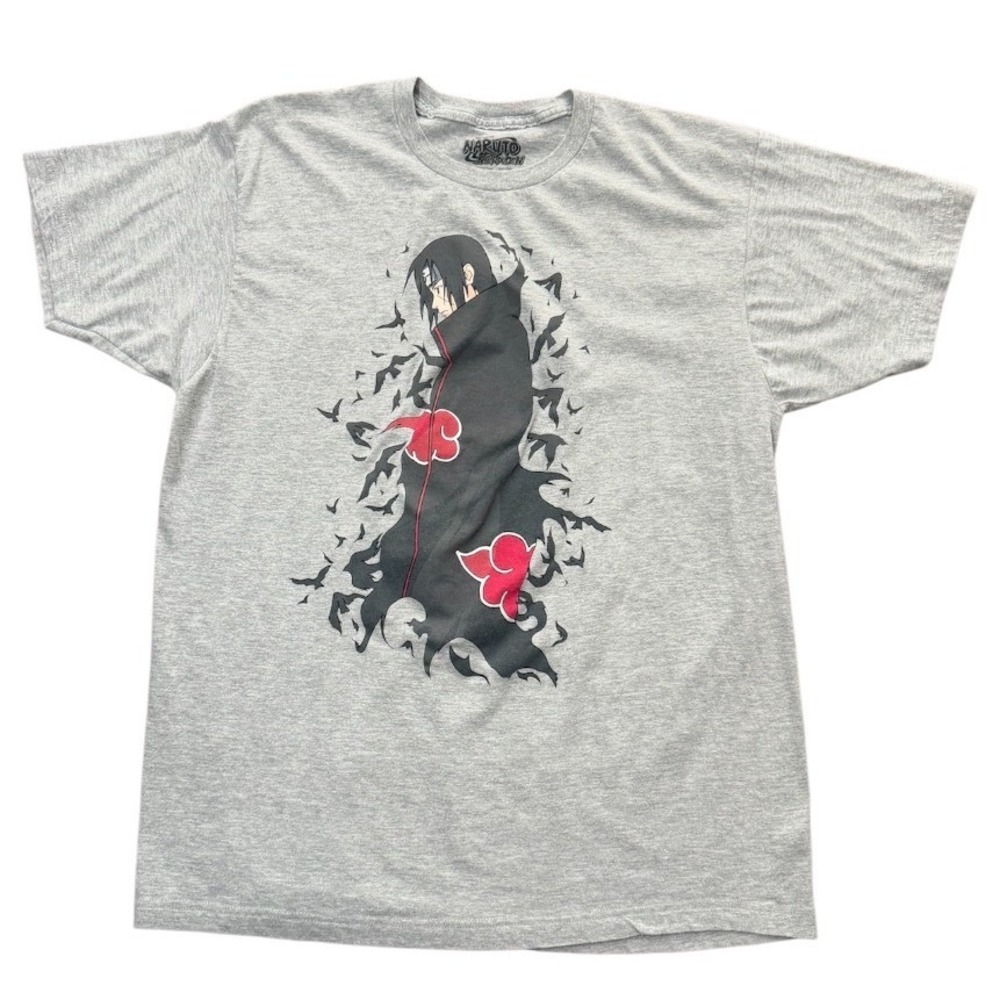 Naruto Shippuden Itachi Uchiha Akatsuki Anime Ripple Junction Graphic T-Shirt XL